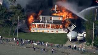 Raging fire burns Hull waterfront home to the ground