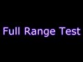Speaker Test: Full Range (20kHz - 20Hz)