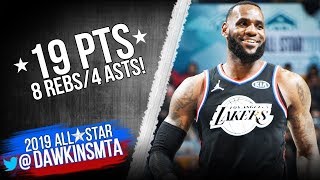 LeBron James Full Highlights in 2019 All Star Game   19 Pts 8 Rebs 4 Asts!  FreeDawkins