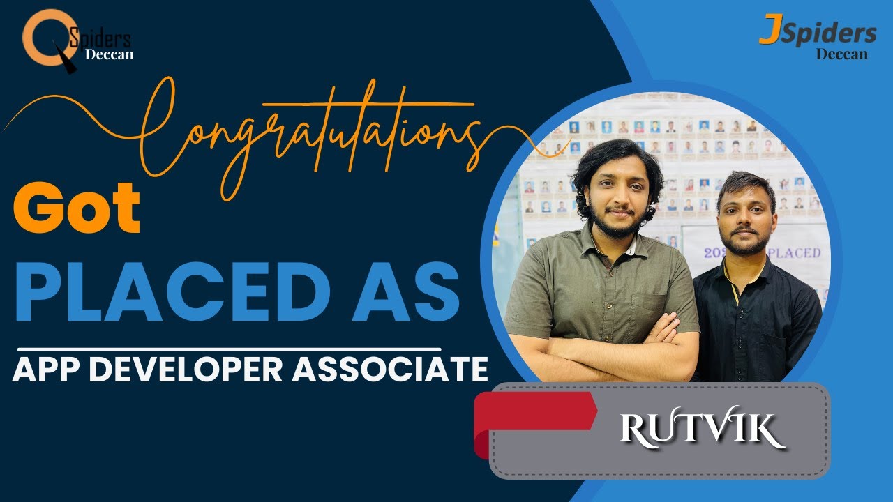 Congratulations Mr.Rutvik for getting placed As App developer associate ...