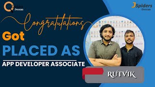 Congratulations Mr.Rutvik for getting placed As App developer associate screenshot 5