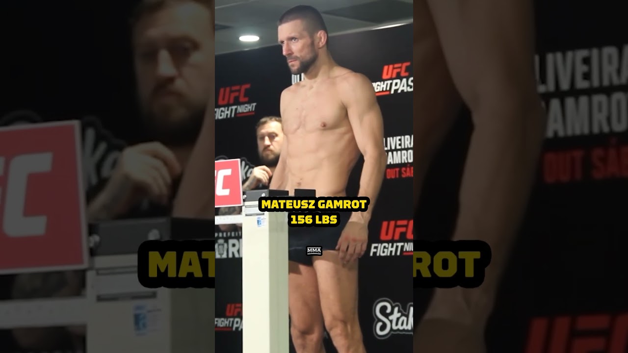 Mateusz Gamrot is officially on weight for the main event of 