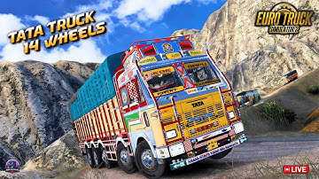 INDIAN TRUCK DRIVING 🚚 On Most Dangerous Roads Of ETS2 ☠️⚠️ #shortsfeed #shorts #ets2