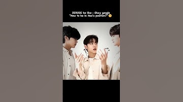 Hao looks tiny between two giant babies 😭😂 #zhanghao #gunwook #gyuvin #zb1 #zerobaseone #shorts