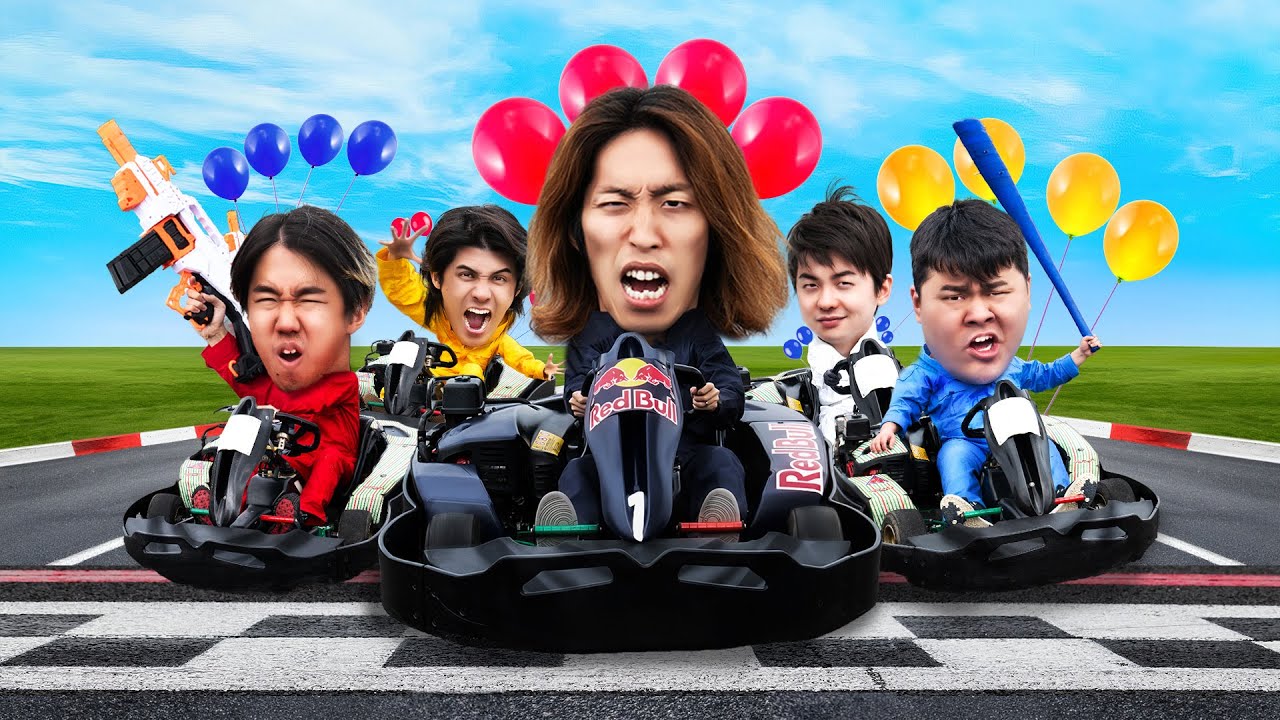 SHAKA爆走！配信者カートバトル｜SHAKA、おぼ、sasatikk、MOTHER3