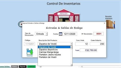 INVENTARIO EN EXCEL - macros para control de inventario gratis.