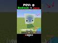 Java vs Bedrock – which one wins? 💀#shorts