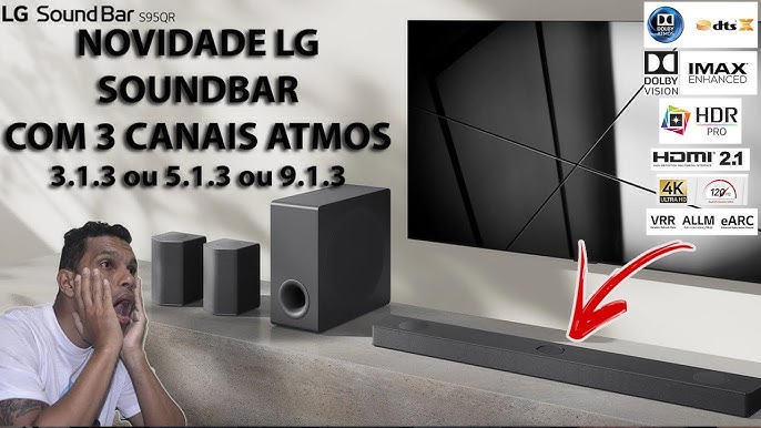 Barra de sonido LG SNH5 4.1 canales, 600W de potencia, DTS Virtual: X, AI  Sound Pro