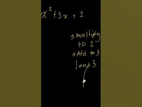 factor x^2   3x   2 - YouTube