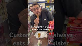 Customer that eats at the register #comedy #comedymoments #funnycomedy #funny
