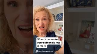 Keep your author bio short and sweet