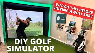 How To Build Your Dream Golf Simulator To Fit Your Space & Budget | Don't Overspend | Easy DIY Guide