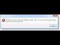 SIMPLE METHOD !! How  to Fix "Window cannot access the specified device,path or file...."