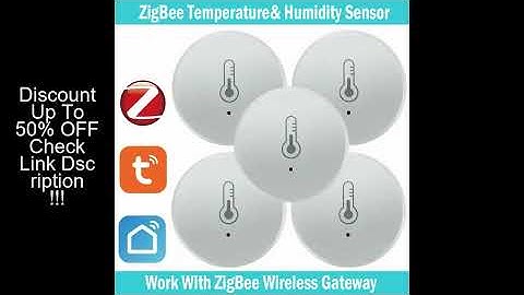 Tuya Zigbee Temperature And Humidity Sensor Voice Control Intelligent Home Hygrometer Real-time Moni