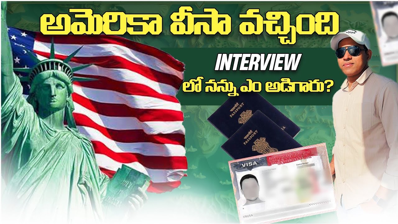 Got 10 Years USA Visa USA Visa Interview Telugu Traveller Ramu Got 10 Years USA Visa USA Visa Interview Telugu Traveller Ramu