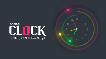Working Analog Clock with HTML, CSS & JavaScript 2025 | SVG Clock UI Design for Beginners