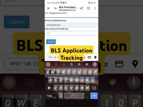 BLS Visa Application Tracking 