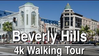 Walking Tour Around Beverly Hills Rodeo Drive 4K Ambient Lofi Relaxation Music 1Hr