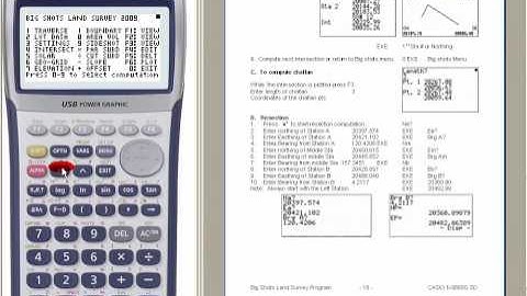 Casio fx9860G Intersection Computation