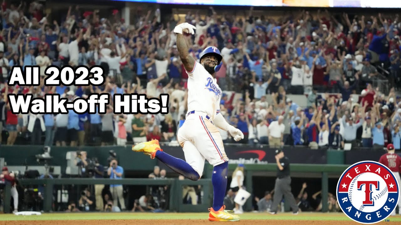 Texas Rangers: 2023 Walk-offs - YouTube