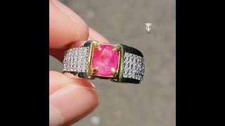 Batu Permata Mulia Natural Ruby Burma Myanmar No Heat 1.56 Ct GRI Lab Memo