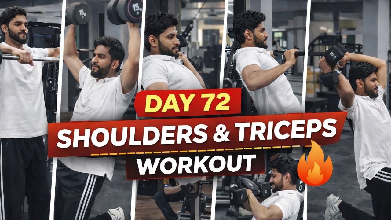 Day 72 Shoulder Workout 💪 | Complete Shoulder Training | Gym Vlog