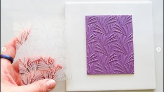 How to use PAKU Acrylic Stamps / Texture Plates on Polymer Clay / Polimer Kilde doku kaşesi kullanım