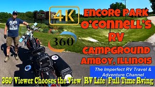 4K 360° Virtual Tour of O'Connell's RV Campground, Trails Collection Amboy, IL SE 13 Part 1 Insta360