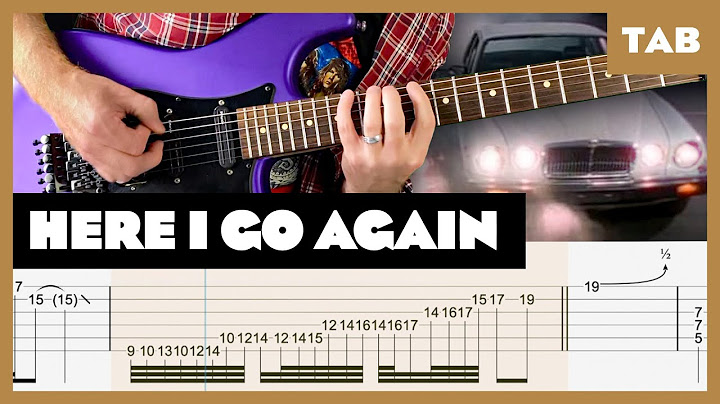Here I Go Again Guitar version - Guitar performance video thumbnail