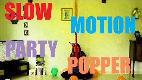 MASSIVE PARTY POPPER SLOW MO.