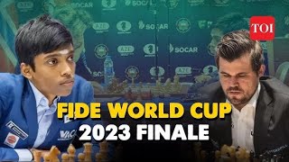 Magnus Carlsen wins the title after beating R Praggnanandhaa | chess | Chess World Cup Final 2023