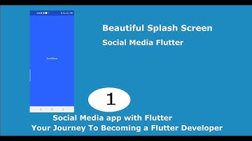 part 1 Flutter Social Media(Welcome Screen) Splash Screen
