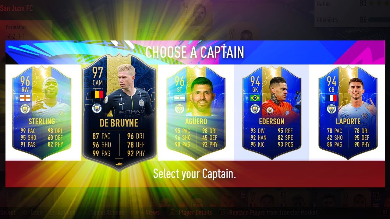 BEST POSSIBLE MAN CITY FUT DRAFT CHALLENGE! - FIFA 19 Ultimate Team