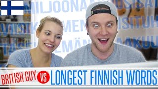 British Guy VS LONGEST FINNISH WORDS! | Dave Cad with Cat Peterson