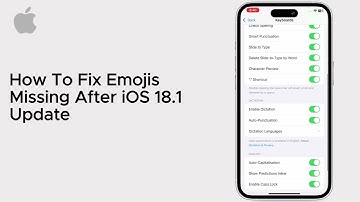 How To Fix Emojis Missing After iOS 18.1 Update
