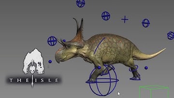 Diabloceratops trot animation - THE ISLE EVRIMA NEWS | Dinosaur games