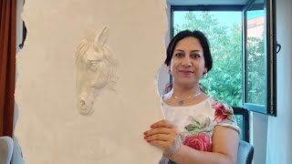 How to Sculpt a Horse Head in Plaster | Easy DIY Wall Art.