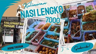 NASI LENGKO & PONGGOL HANYA RP 7000 di JALAN PUNGKUR BANDUNG