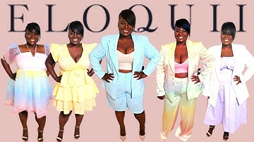 Eloquii | PLUS SIZE | Styling & Try-on haul | Pastel & Summer Colors