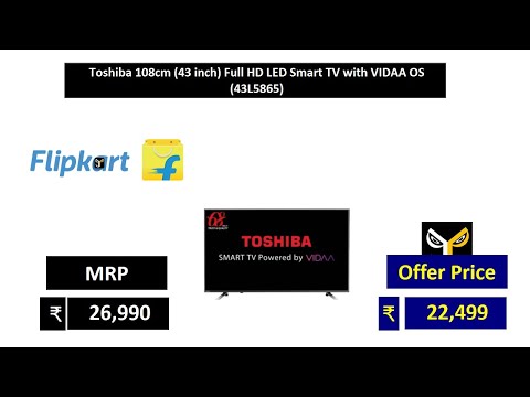 Toshiba 108cm 43 Inch Full HD LED Smart TV With VIDAA OS 43L5865 