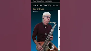 Jazz Exercise "Kind of Blues"  #tenorsax #saxophone  #tenorsaxophone  #jazz #sheetmusic