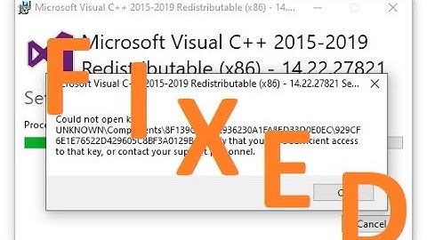 The Visual C++ missing error PLAGUE! Here
