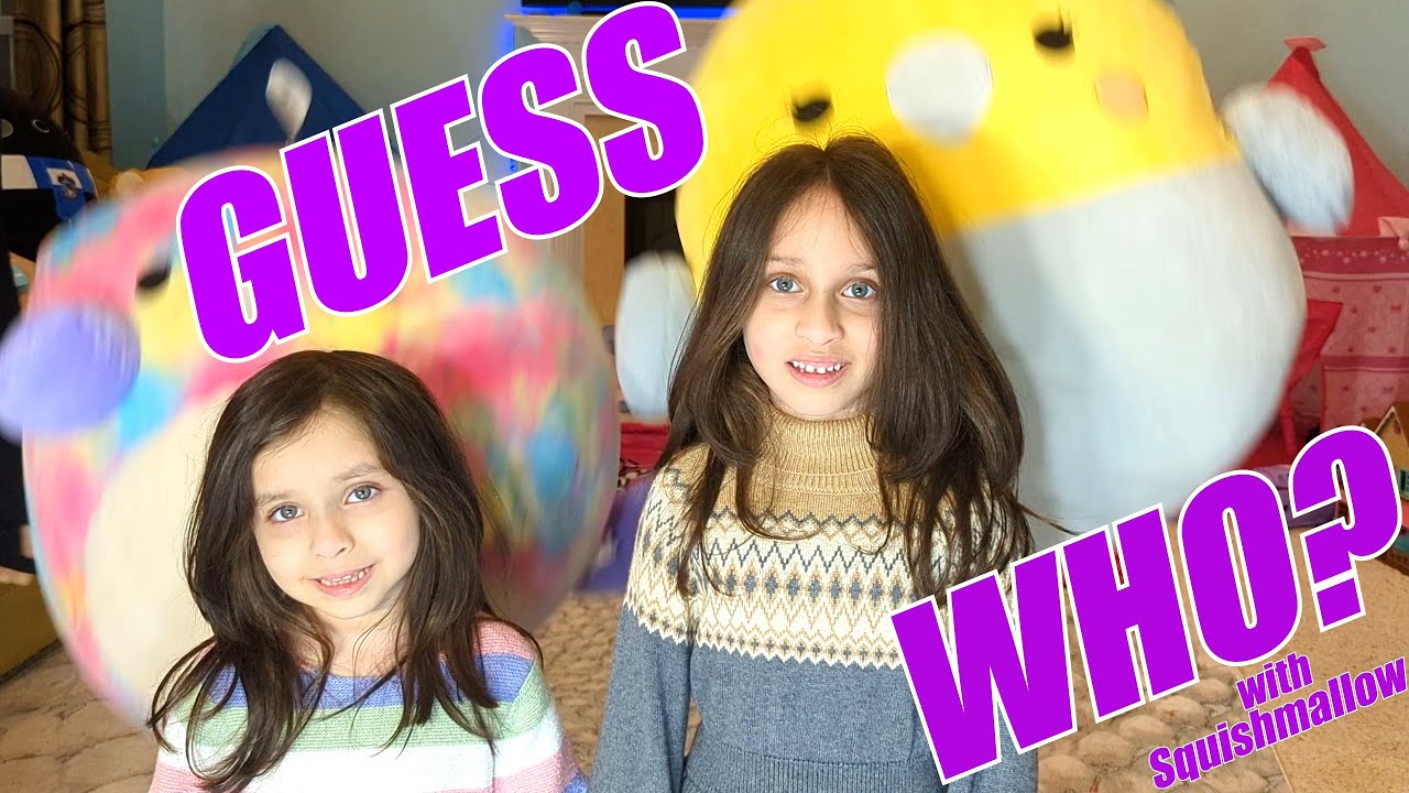 Kids Play Squishmallow Fun Games Guess Who Challenge with