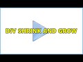 Div Shrink and Grow