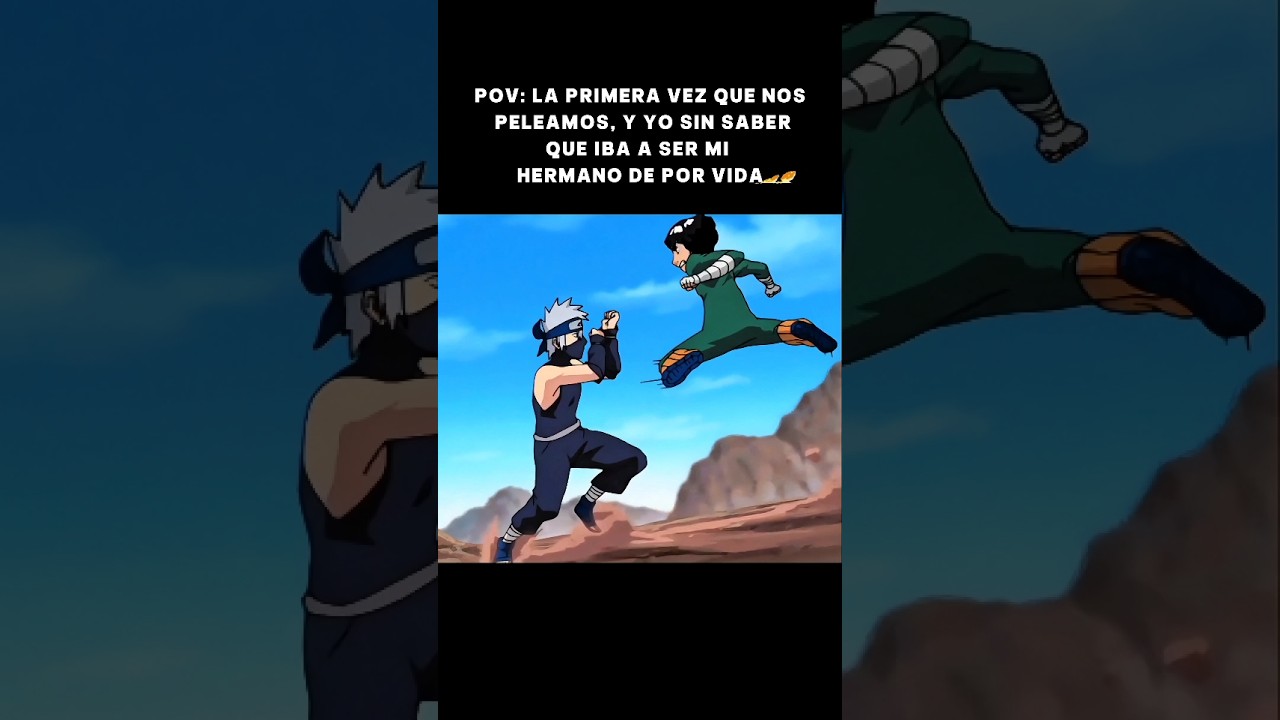 Kakashi VS Guy de RIVALES a HERMANOS de POR VIDA