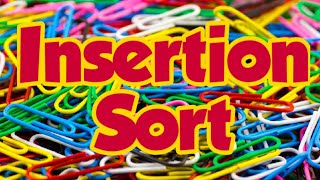 Insertion Sort | XII STD CS | Chapter 4 Algorithmic Strategies