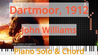 🎹Solo & Chord, Dartmoor, 1912, John Williams, Synthesia Piano