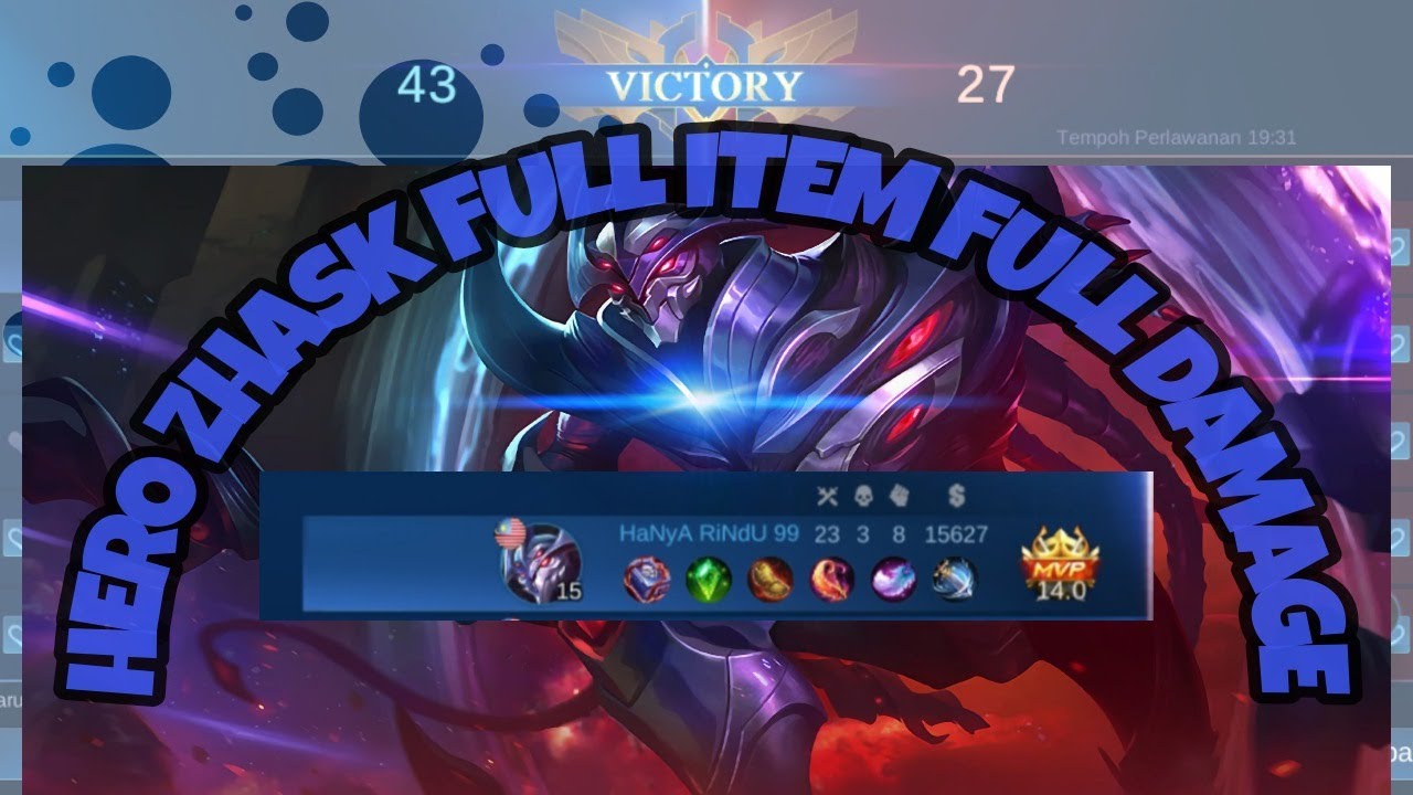 Hero Zhask Full item full damage#MOBILELEGENDSBANGBANG - YouTube