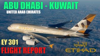 ETIHAD AIRWAYS | AIRBUS A320-200 | Abu Dhabi to Kuwait [AUH-KWI] | EY 301