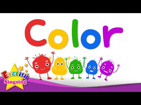 Kids vocabulary - Color - color mixing - rainbow colors - English educational video